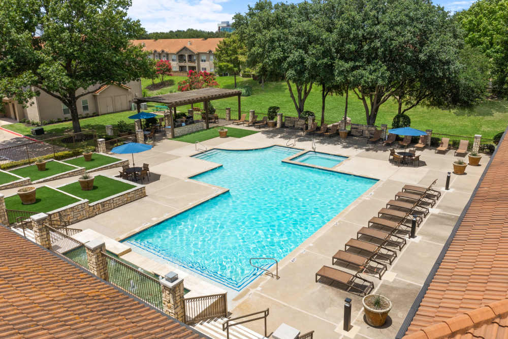 Villas of Preston Creek offers a Swimming Pool in Plano, Texas