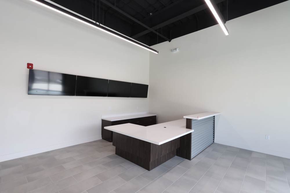 Modern self-storage office reception area at Your Storage Units Ft Pierce in Fort Pierce, Florida