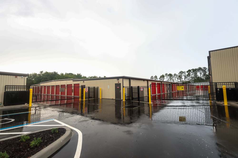 Secure gated self-storage facility with drive-up units at Your Storage Units Bunnell in Bunnell, Florida
