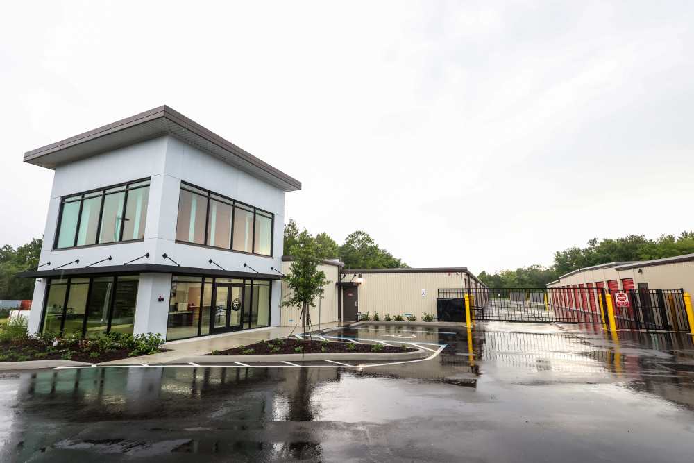 Your Storage Units office building and gated storage access at Your Storage Units Bunnell in Bunnell, Florida