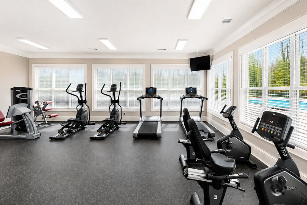 24 hour fitness center at Palisades of Wake Forest in Wake Forest, North Carolina