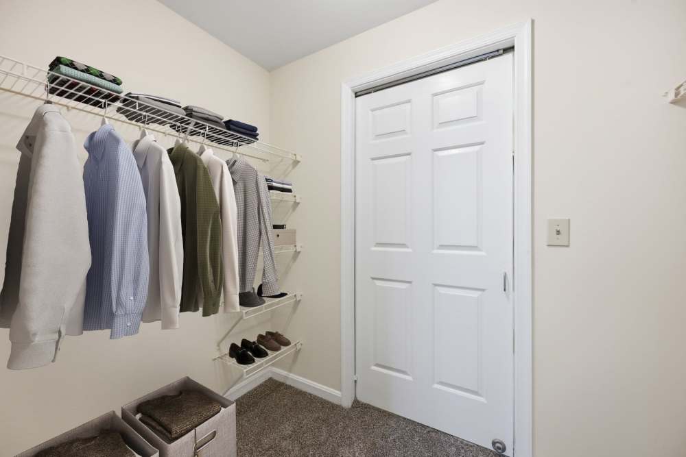 Spacious closet at Waverly Gardens in Woodstock, Maryland