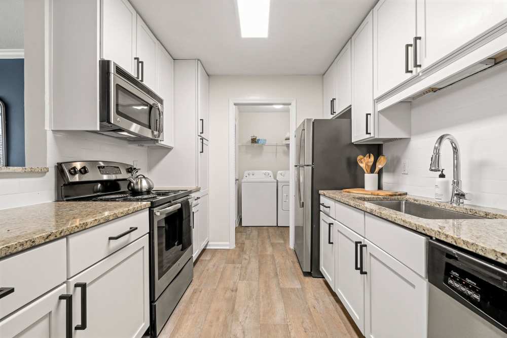 Kitchen at Brush Factory Lofts in Philadelphia, Pennsylvania