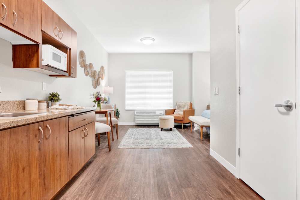 wide kitchen at Almond Heights in Orangevale, California 