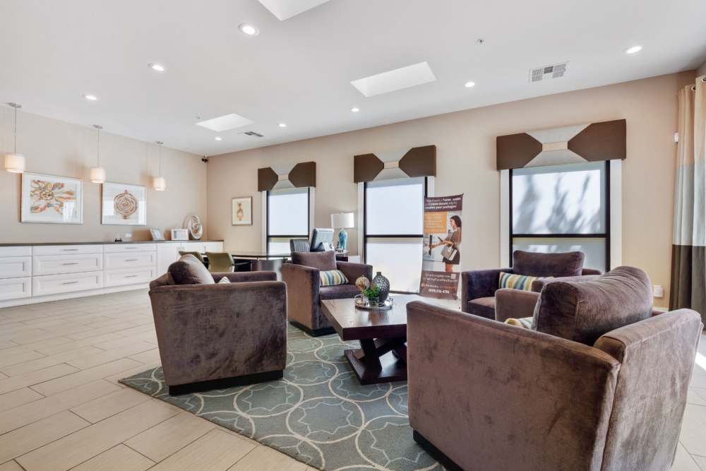 Clubhouse seating area at Bridges at San Ramon in San Ramon, California