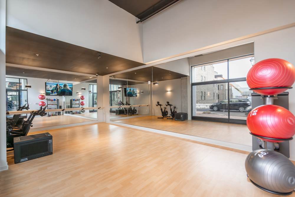 Large windows with natural light at Eddy on the James in Richmond, Virginia