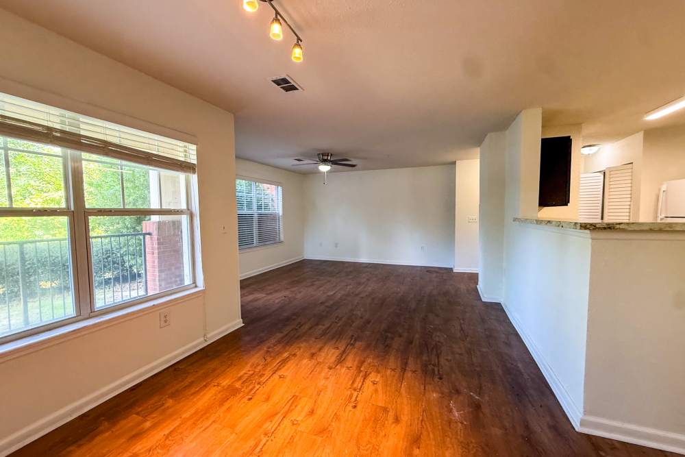 Unfurnished living area at Andrews Place in Panama City, Florida