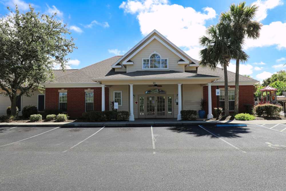 Leasing office entrance  at Andrews Place in Panama City, Florida