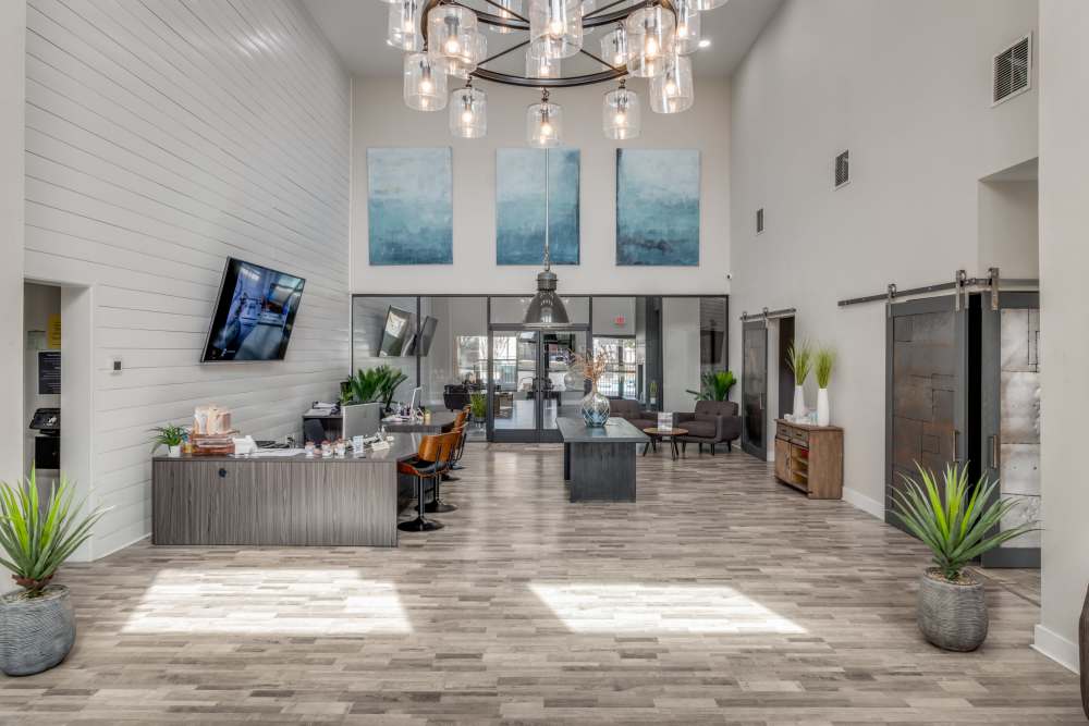 Leasing office at Reeves and Wells in Dallas, Texas