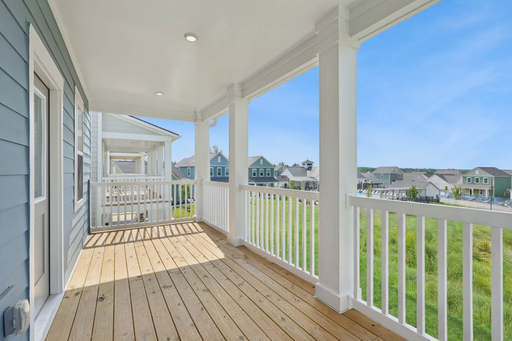 Balcony at Hamlet Quail Crossing in Wake Forest, North Carolina