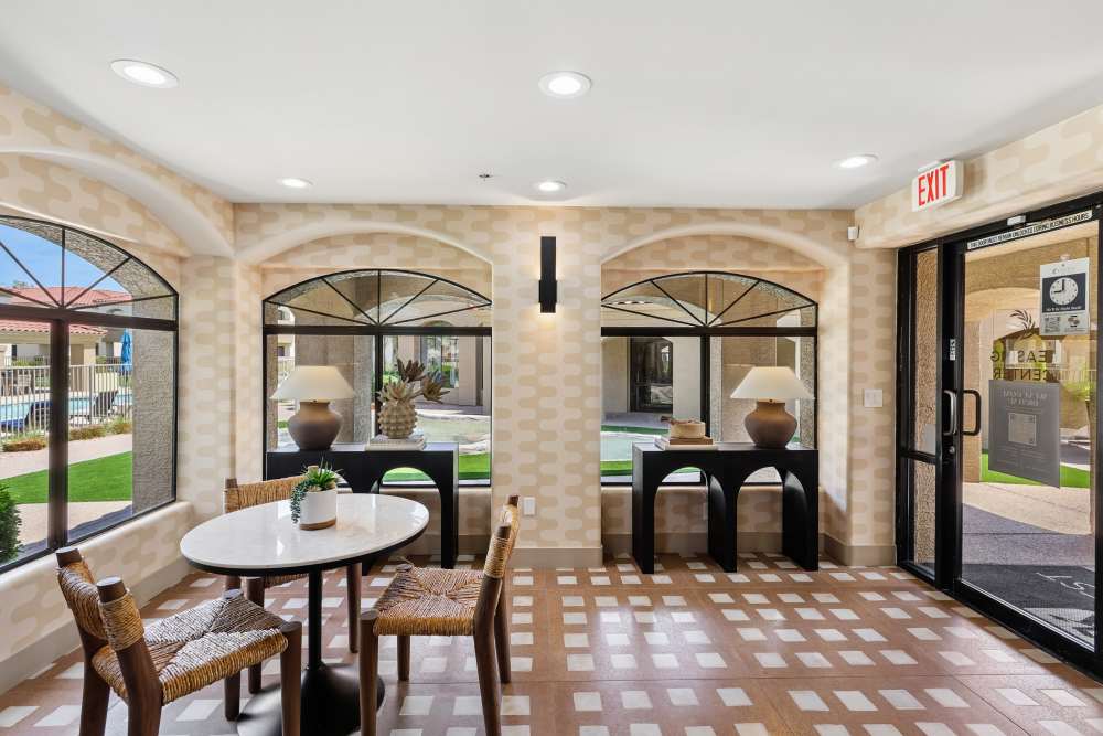 leasing office at Calista in Scottsdale, Arizona