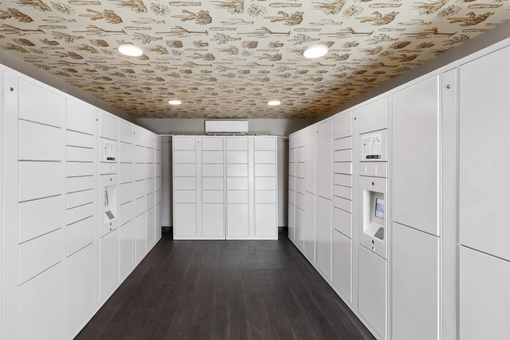 package lockers at Calista in Scottsdale, Arizona