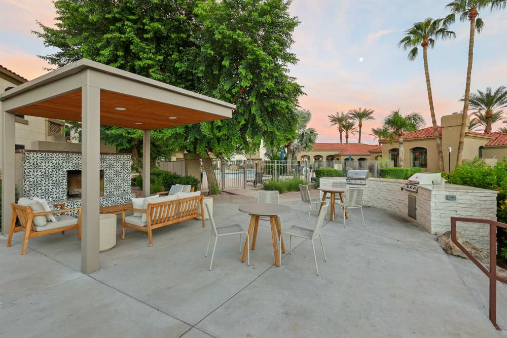 firepit at Calista in Scottsdale, Arizona