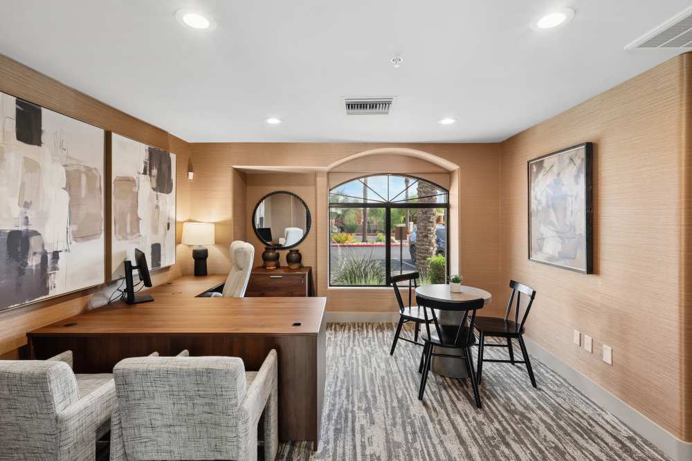 leasing office at Calista in Scottsdale, Arizona