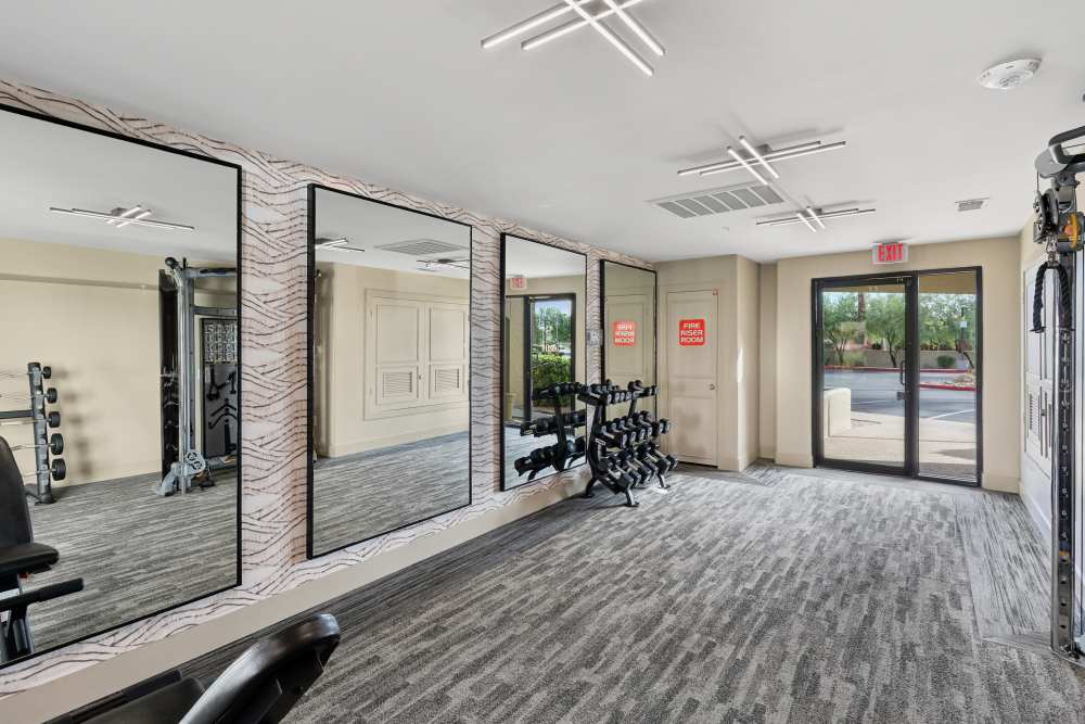 fitness center at Calista in Scottsdale, Arizona