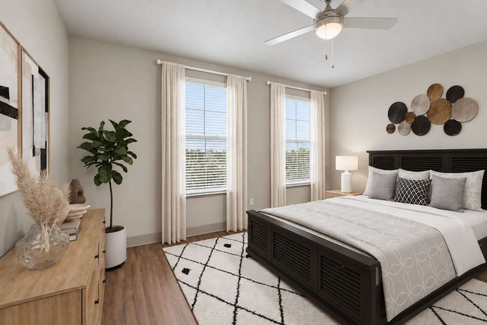 Townhouse main bedroom at Circa at Fishhawk Ranch in Lithia, Florida