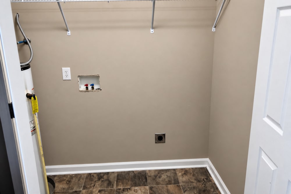 W&D Connections for a full-size side-by-side washer and dryer