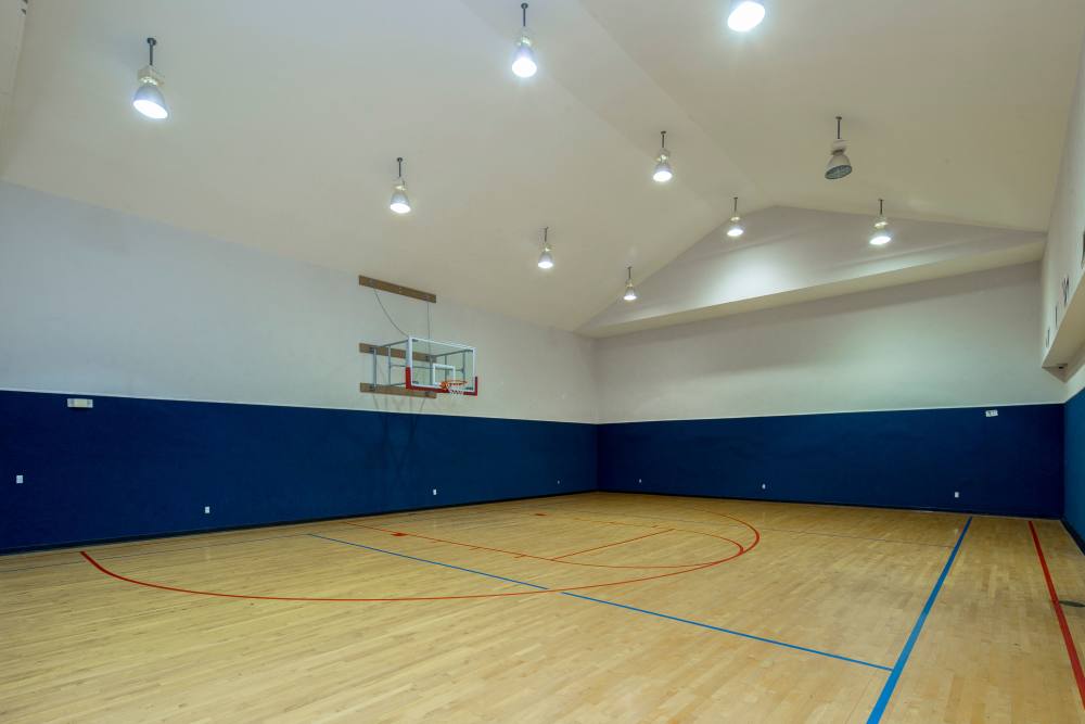Indoor basketball at The Flats at Veranda Ridge in Texas City, Texas
