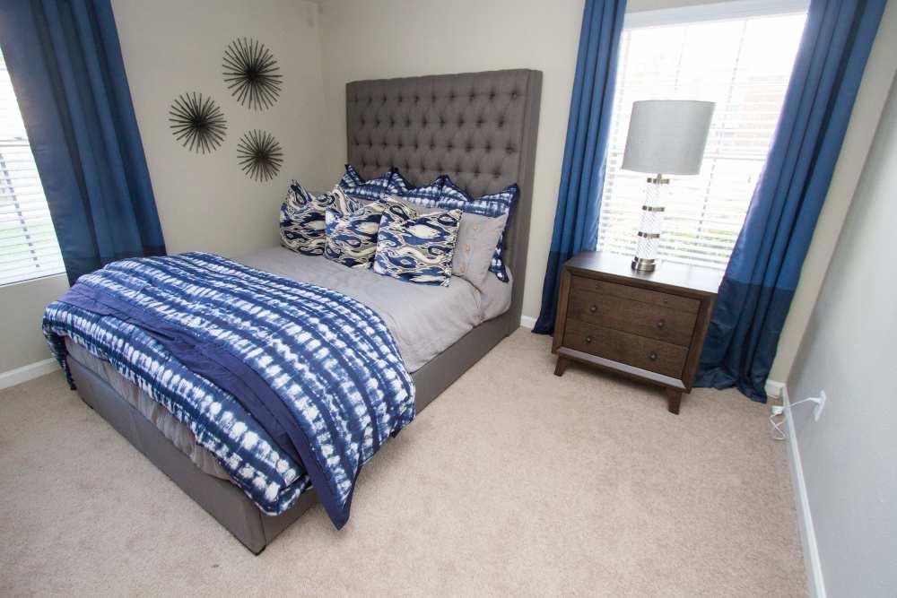 Bedroom at The Flats at Veranda Ridge in Texas City, Texas.