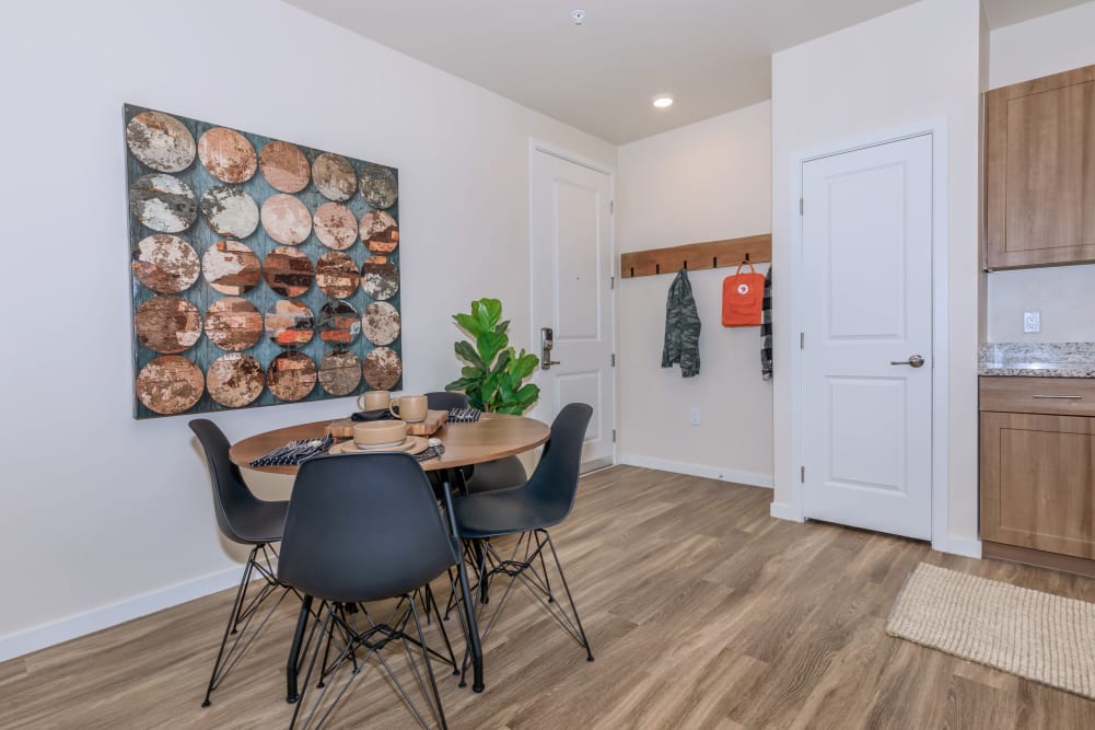 Dining nook at Trailside Apartments in Flagstaff, Arizona