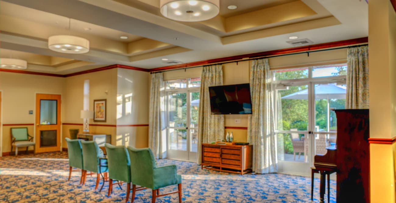 Common area at The Creekside in Woodinville, Washington