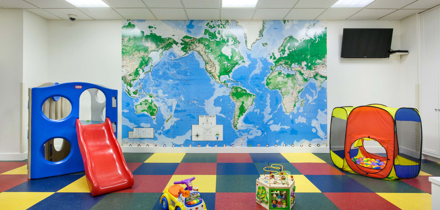Children's indoor playground at 21 West Street in New York, New York