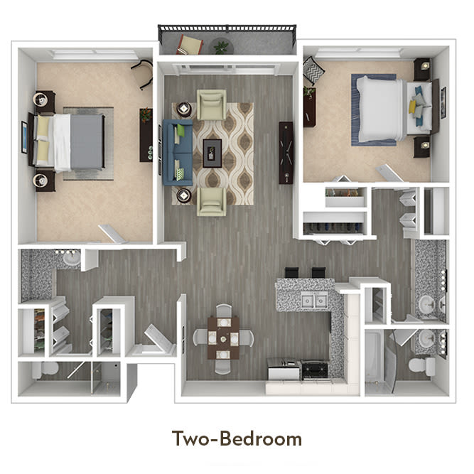 Two-Bedroom Floor Plan