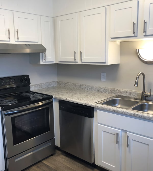 Kitchen at Eagle Crest Apartments in Lakewood, Colorado