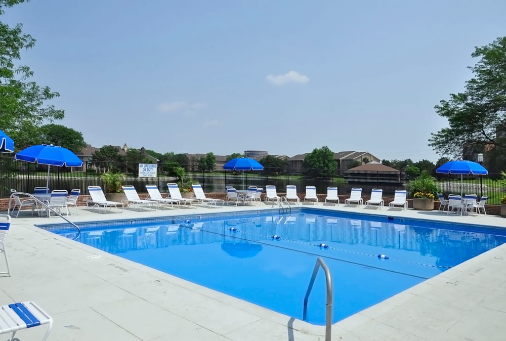 Swimming pool at Regency Lakeside Apartment Homes in Omaha, Nebraska.