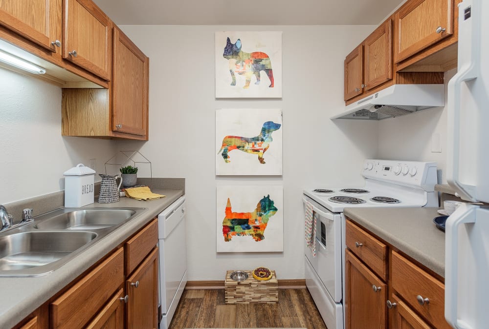 Kitchen at Jackson Grove Apartment Homes in Hermitage, Tennessee
