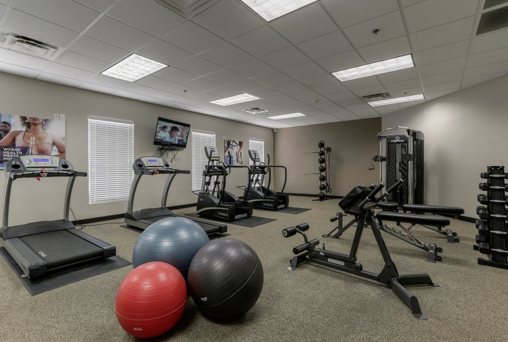 Enjoy Apartments with a Fitness Center at Jackson Grove Apartment Homes