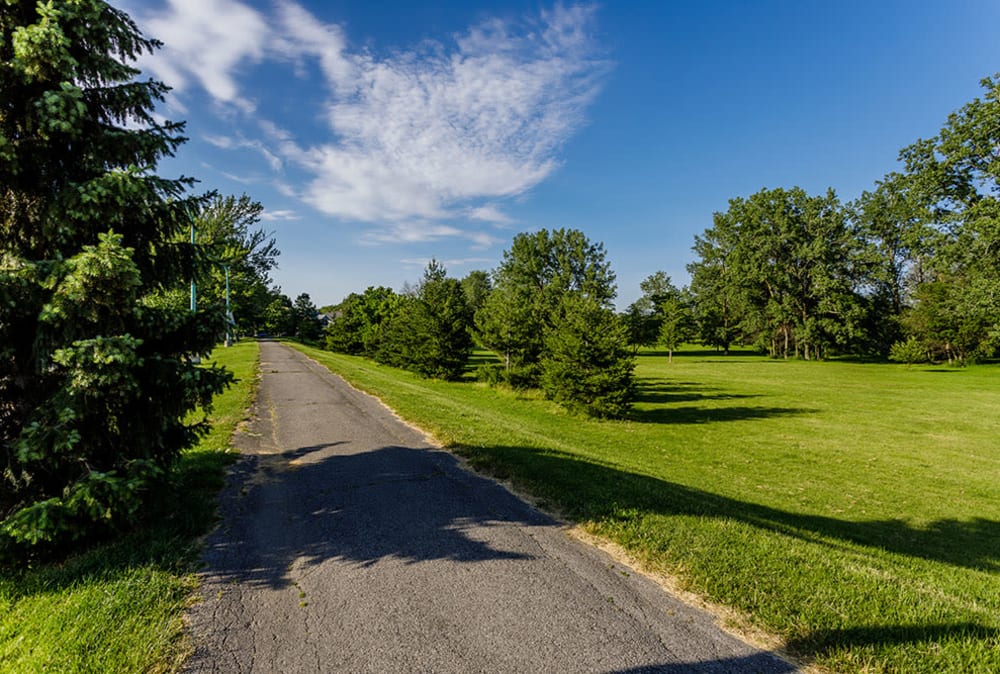 Side walk at Park Place Townhomes in Buffalo, New York