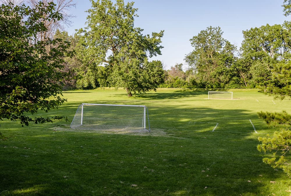 Soccer field at Park Place Townhomes in Buffalo, New York