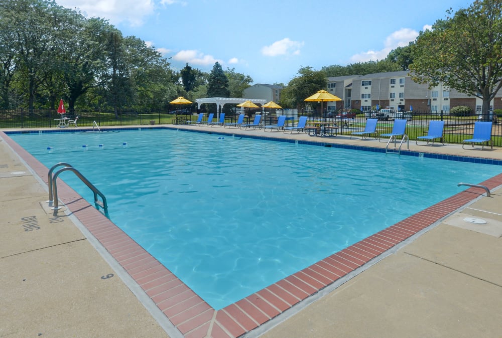 Swimming pool at William Penn Village Apartment Homes in New Castle, Delaware