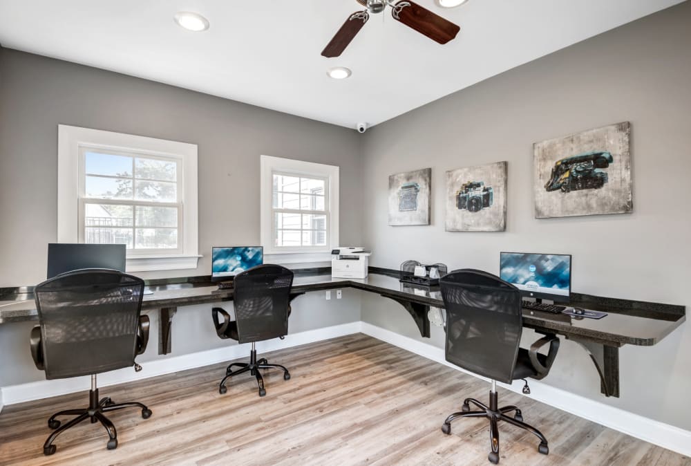 Media center at St. Mary's Landing Apartments & Townhomes in Lexington Park, Maryland