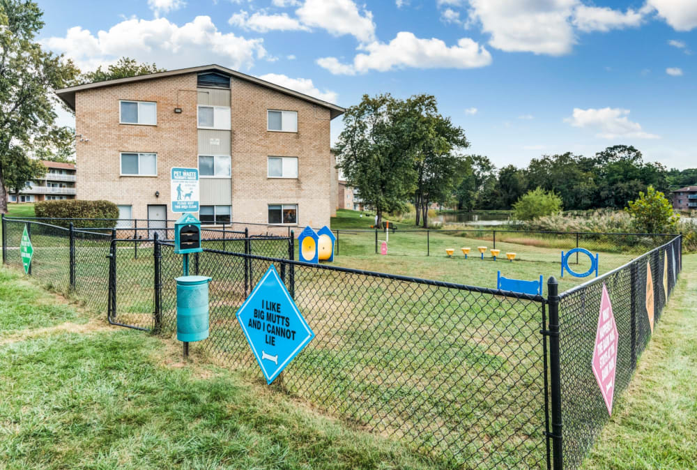 Dog part at Willow Lake Apartment Homes in Laurel, Maryland