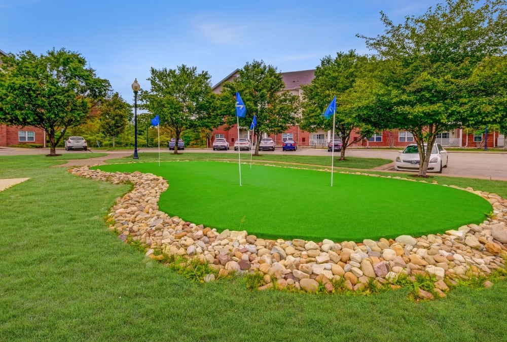 Minatare golf course for residents to use located at Marquis Place in Murrysville, Pennsylvania