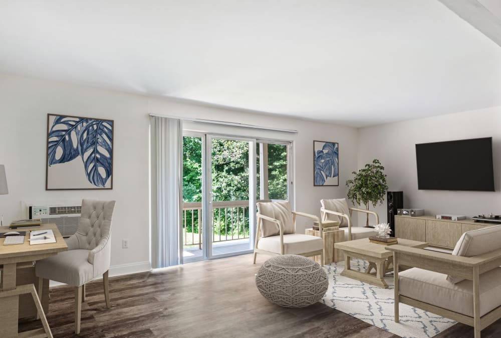 Living Room at Whitestone Village Apartment Homes in Allentown, Pennsylvania