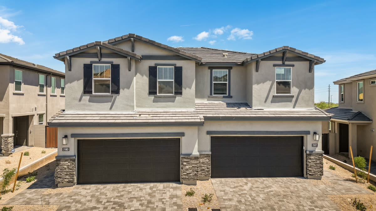 Front side of single family home at BB Living in Scottsdale, Arizona
