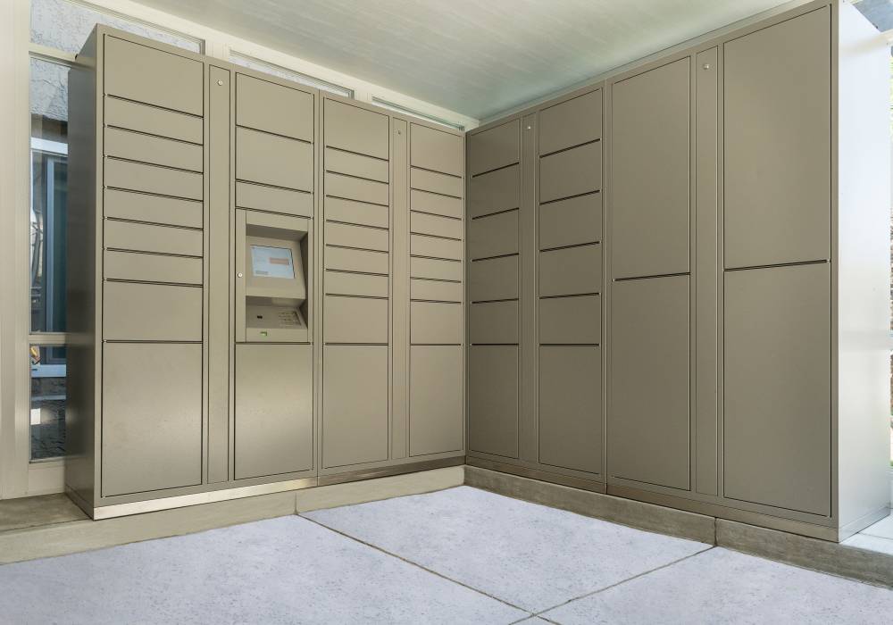 Lockers facility at UCA Apartment Homes in Fullerton,California