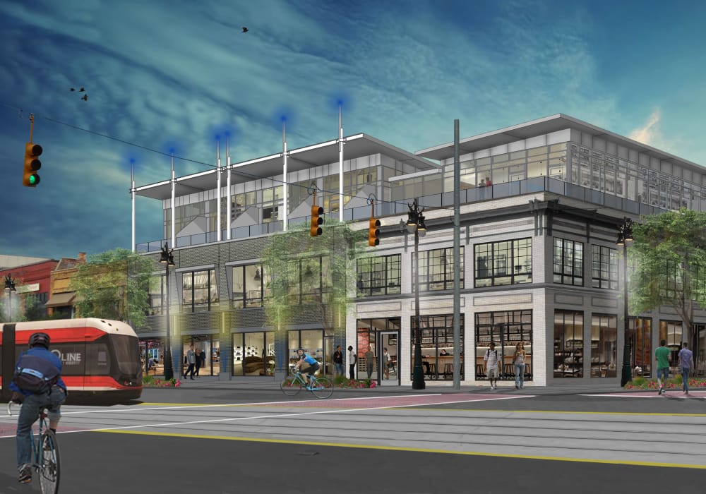 Rendering of Baltimore Station in Detroit, Michigan