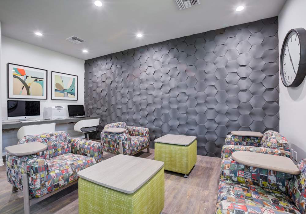 Community computer room at San Marquis in Tempe, Arizona