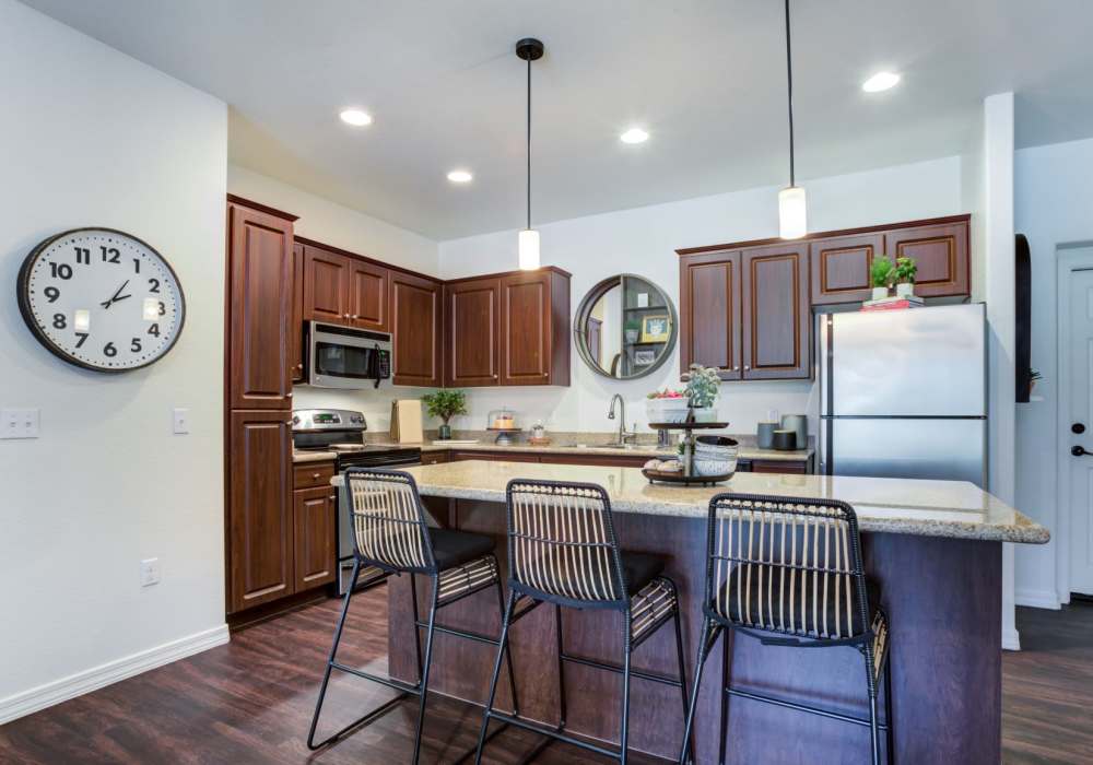 Upgraded kitchen at San Marquis in Tempe, Arizona