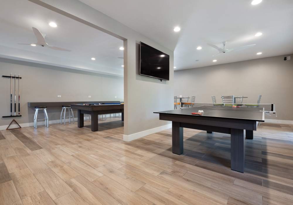 Clubhouse at Harbor Cove Apartments in Foster City, California, 
