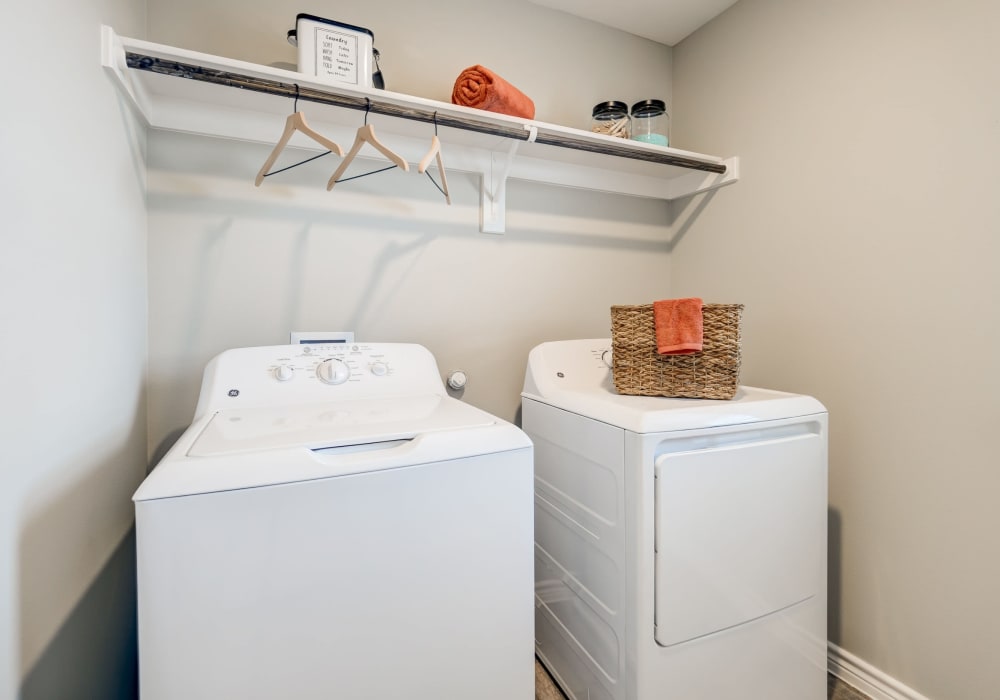 Washer and dryer in your home at Antigua at Lakewood Ranch in Lakewood Ranch, Florida