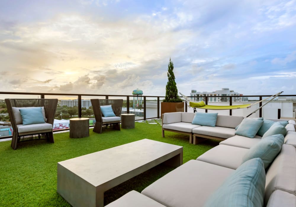 Rooftop lounge at Motif in Fort Lauderdale, Florida