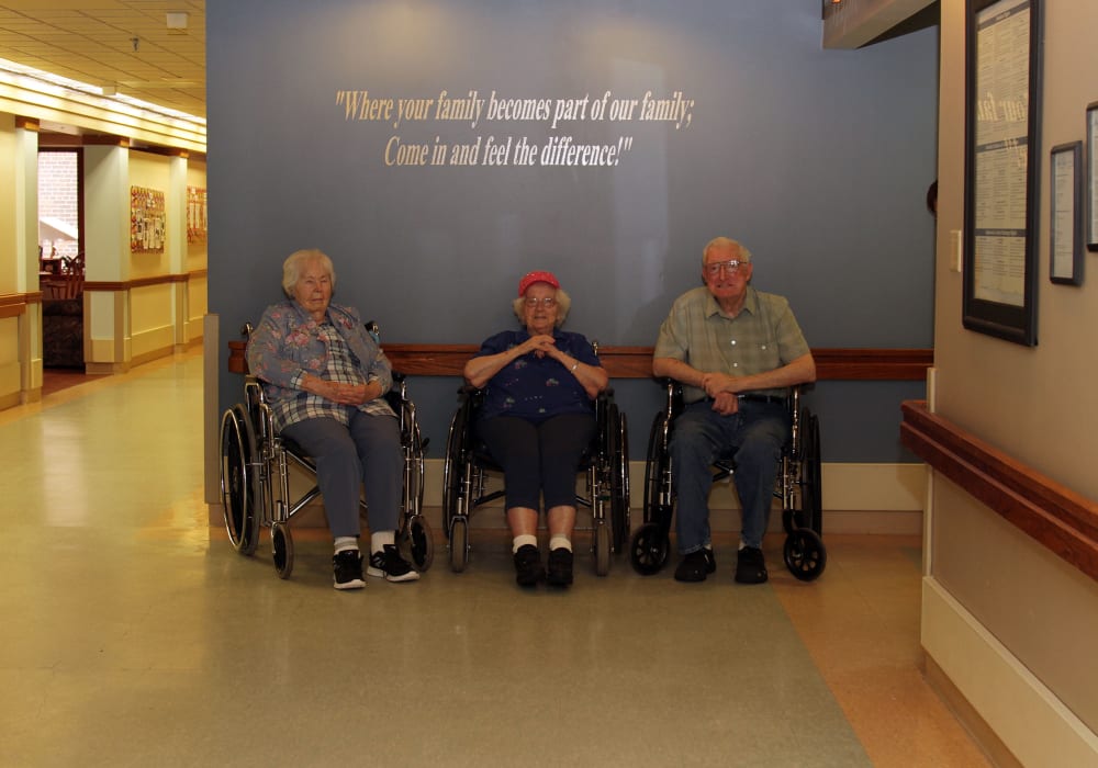 Front reception staff at Maple Ridge Care Center in Spooner, Wisconsin