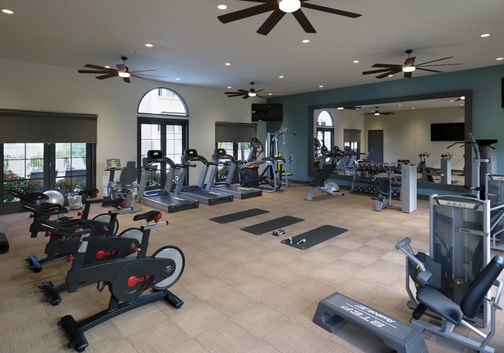 Work out room at The Trails at Canyon Crest apartment homes in Riverside, California