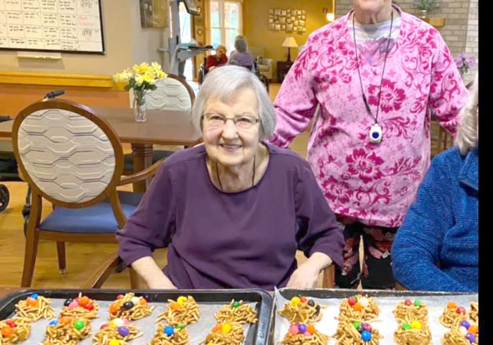 Cookie making at Wellington Place at Rib Mountain in Wausau, Wisconsin