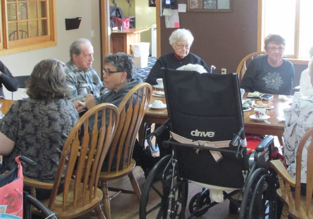 Tea party at Wellington Place at Rib Mountain in Wausau, Wisconsin